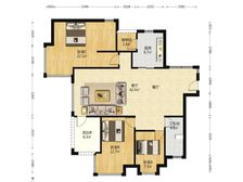 卧龙山花园位置安静 方正大三房