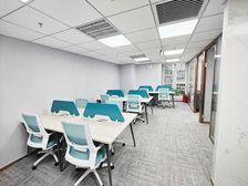 建国路万达广场精装办公室108平2带家具特惠直租1万3