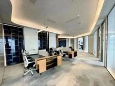 广州国际金融中心500方 大气接待式老板室 国金近周大福高德