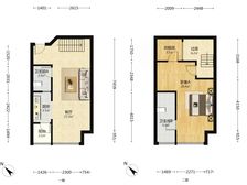 新世纪豪园博客公寓 1室1厅 58.81平