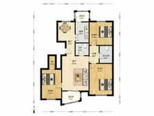 【拥金1】竹华里 3室2厅 125.27平 南北通透 1楼