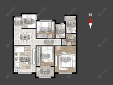 金地格林郡 3室2厅 毛坯出售价格可谈