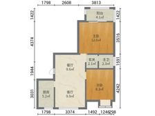 紧邻地铁,周边配套设施齐全,性价比高 瑞和锦庭(东区)边套
