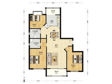 雅庐苑飞机户型3房 2梯2户 业主置换诚售 老西门地铁口