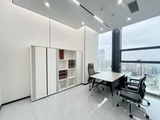 免租一个月 华丰城精装300平办公室 随时看