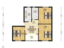 千鹤小区 精装好房 正规商品房 大两房 高楼层视野好 朝南