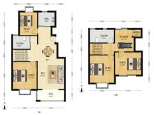 东外滩电梯复试 带露台 精装南北通 带产权车位 中心位置