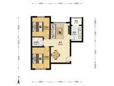 东海仪园 2室1厅 80.4平