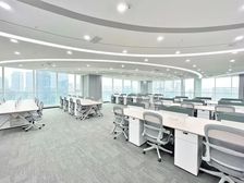 春熙路精装现房!大气前台丨5隔间80工位!双面采光·视野通透