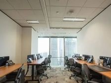 国贸中心,工位出租,精装带家具,水电网全免(可注/册)采光好