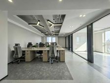 东二环东直门商圈|信达中心147平精装办公室出租|户型方正