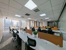 南门长安国际 198平方精装修写字楼急租 靠地铁口 支持注册