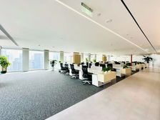 使用率8成,6个月免租期,双地铁达实大厦整层精装带家私