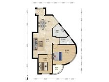 此房南北通全明户型。采光通风即佳,满2年,