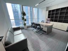 锦业路 境商未来中心 电梯口368平 落地采光 办公家具齐全