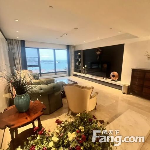 新上 五四广场全海景 电梯入户大平层 全套家具 随时看房