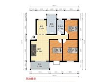 祥和家园二期,板式南北通三房,全屋冷色系风格,拎包入住、