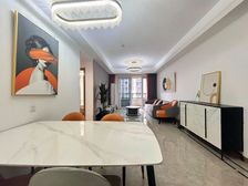 现代轻奢风江北嘴次新小区住家装修拎包入住,端户三房还能看江