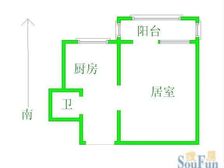 临地铁 公交出行方便低楼层阳面一室32万 可罗户