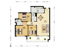 天誉虹悦1925 3室2厅 106.29平