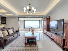 中海湖滨一号大5居有车位落地窗送地下室经典户型