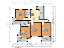 金沙雅苑二期 138.8平3居 南北西向简装修 安静不临街
