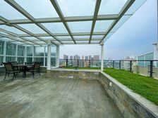 金沙电梯小高层,顶跃套四带双层120平花园,精装保养好