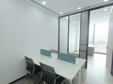 包真 鸿福路口中环财富广场小面积出租大厅4个工位家具全齐随看