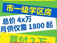 一级代理商!南区总价4x万起!首付2万上车!找我物管费
