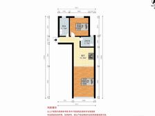 真源小区 56.68平2居 南向简装修 视野无遮挡