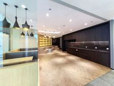 实拍房!华贸中心 高区1000平 精装修 可配家具 正对电梯