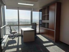 五道口银谷大厦280平,正对电梯,精装修朝南,科技装修风格