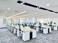 五道口银谷大厦435平,正对电梯,精装修朝南,科技装修风格