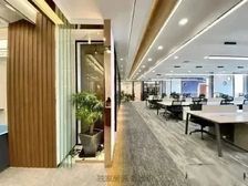 国贸地标金地中心丨5元含丨高区500平丨精装落地窗丨定制装修