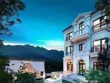 山水法式别墅 前二后三户型设计980W! 全干挂石材外立面