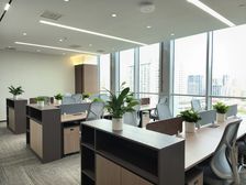 滨江万科中心甲级写字楼 178平中层办公空间,看江,昌邑路站