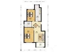 保利湖畔阳光苑一期 2室2厅 88.47平