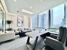 天府广场!双面采光7隔间36工位丨商务接待现房·金融律所传媒