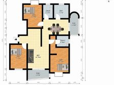 建德花园牡丹苑 146.35平3居 南北向中装修 自住保养好