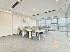 超甲特价50元含税!双面采光·3隔间12工位!高区天际视野