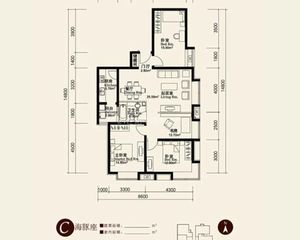 5个飘窗蓝调国际东南向116平83做4居976万