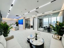 金融接待!大气前台!后海金融街 鹏润达商业广场高层带全套家私