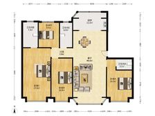 拥金0.5 天房崇德园二期 4室1厅 185.21平