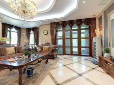 卖奥体中心旁别墅!中海奥龙观邸精装!双拼别墅!260平院子