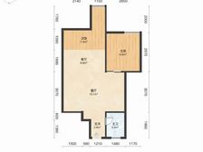 灿邦珑廷广场 万达对面,精装60平2房 生活配套完善