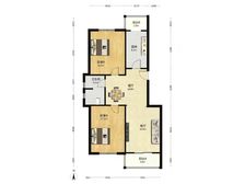 【拥金1】清新园 2室2厅 110.87平 电梯中楼层
