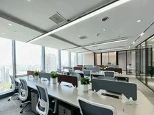 丽都酒仙桥上东公园里丨精装带家具200平丨双面采光临四环主路