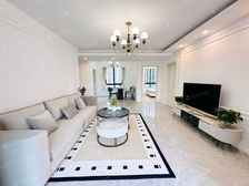 杨浦明丰阳光苑装修客厅朝南落地窗