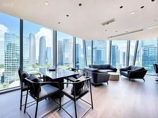 双老总室·无遮挡采光丨大气装修·7隔间金融城·适合接待·投资