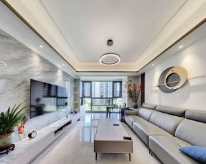 105㎡精装三房:全屋定制+花园景观,拎包即享品质生活